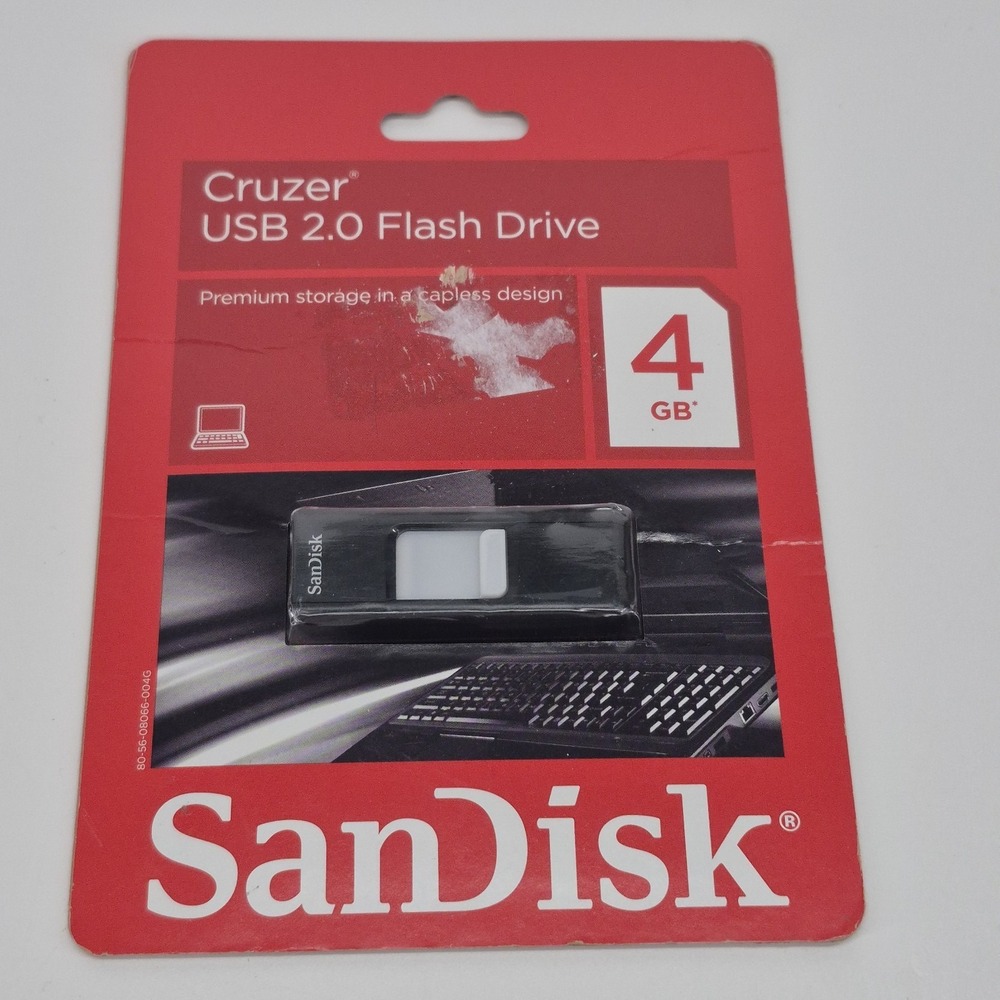 sandisk cruzer usb 2.0 flash drive 4 GB NEW/SEALED